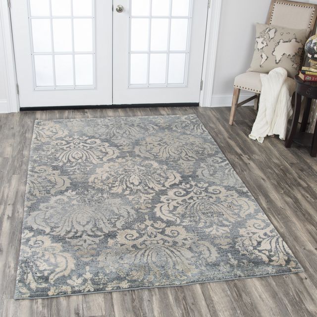 Rizzy Home Gossamer Gray 2'6" x 10' Runner Rug-2