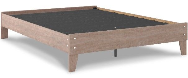Signature Design by Ashley® Flannia 5-Piece Gray Queen Platform Bed Set-1