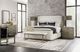Hooker® Furniture Linville Falls Boones Merino Pearl/Mink California King Upholstered Shelter Bed-1