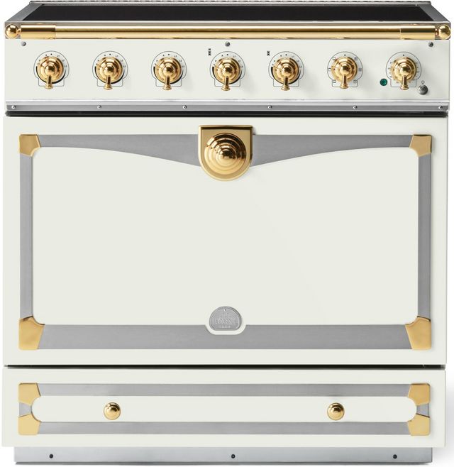 La Cornue CornuFé 90 Albertine 36" Pure White Pro Style Induction Range