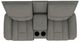 La-Z-Boy® Greyson Blue Grey Leather Power Reclining Loveseat with Console and Headrest-4