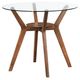 New Classic® Home Furnishings Oscar 5-Piece Clear/Natural/Walnut Counter Table Set-2