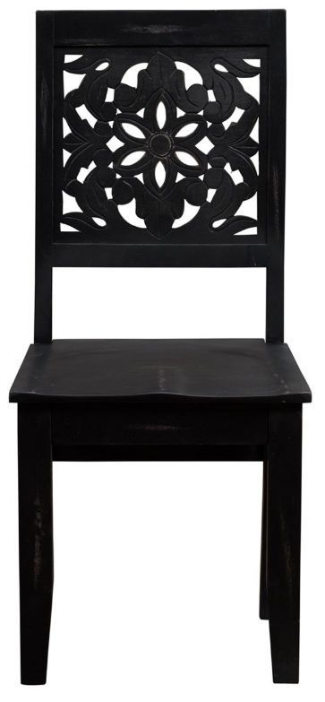 Liberty Furniture Trellis Lane Weathered Black Accent Side Chair-2