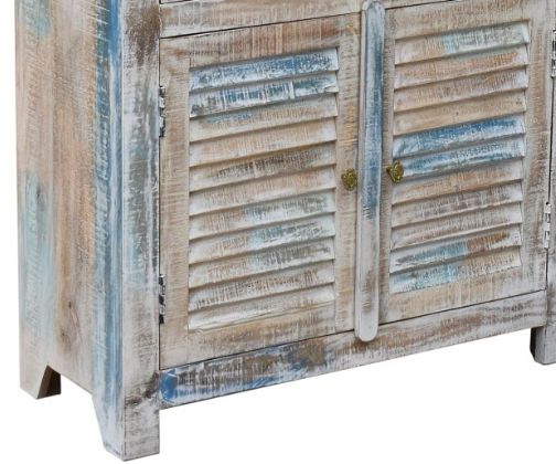 Jaipur Furniture Anika Group Therese Coastal Blue Shutter Cabinet-2