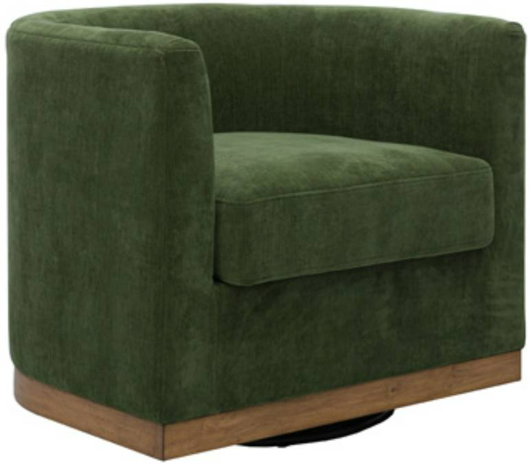 Dark green swivel chair discount