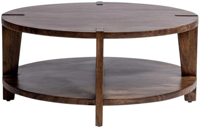 Classic Home Alenna Tundra Brown Coffee Table-3