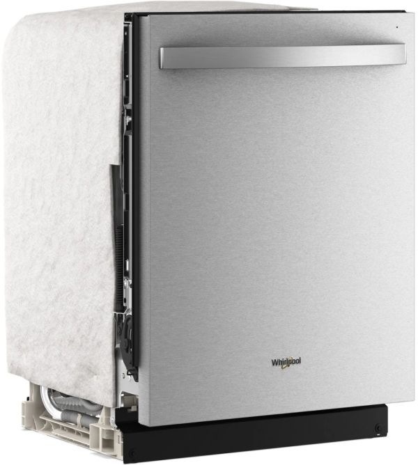 Whirlpool® 24" FingerPrint Resistant Stainless Steel Top Control Built-In Dishwasher with Total Coverage Wash Action-3