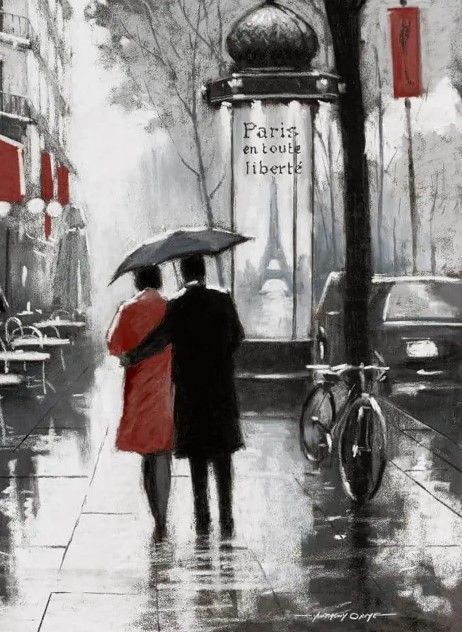 Classy Art Rainy Paris II by A. Orme Wall Art-1