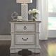 Liberty Furniture Abbey Park Antique White/Weathered Brown Nightstand-1