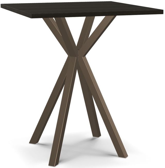 Amisco Customizable Asterisk Square Counter-Height Table with Starburst Stand-0