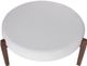 Stylecraft Dann Foley Lifestyle White Round Ottoman-1