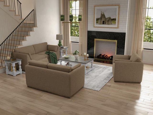 International Furniture Direct Vallarta Brown Accent Chair-1
