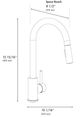 ZLINE Palisades Champagne Bronze Pull Down Single Handle Kitchen Faucet-5