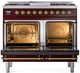 Ilve® Nostalgie II Series 40" Burgundy Pro Style Dual Fuel Range-1