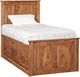 Archbold Furniture Customizable Shaker Twin Chest Panel Storage Bed -0