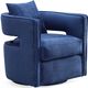 TOV Furniture Kennedy Navy Swivel Chair-1