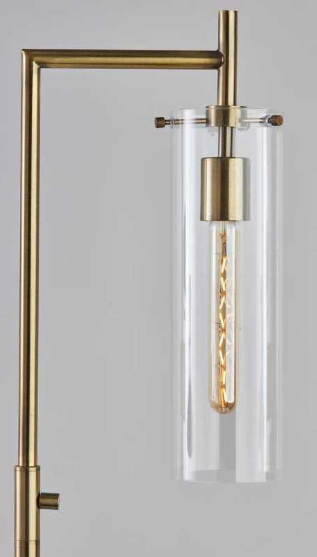 Adesso® Dalton Antique Brass 1-Light Floor Lamp-1