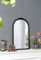 A & B Home Bingley Black Hand Carved Rose Mirror-5