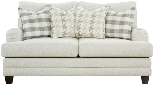 Fusion Furniture Basic Wool Light Gray Loveseat-0