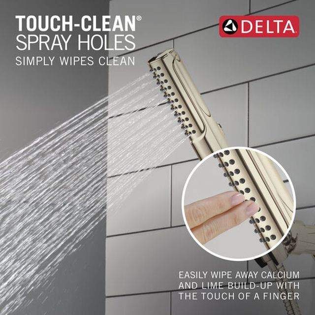 Delta Universal Showering Components Lumicoat® Polished Nickel 2-Setting Wall-Mount Hand Shower with ProClean™ Spray-4