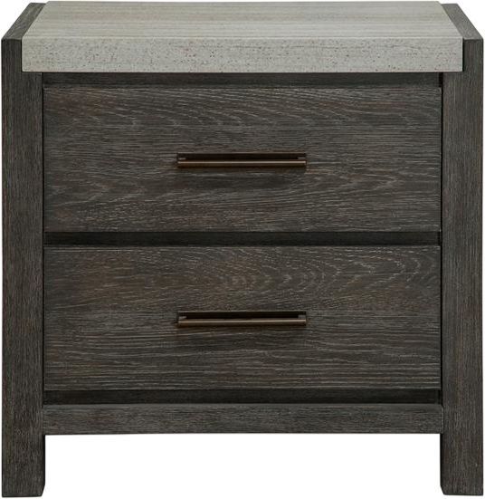 Magnussen Home® Plum Creek Ravenwood Black Drawer Nightstand-2