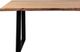 Porter International Designs Manzanita Natural Dining Table with Black Trapezoid Base-3