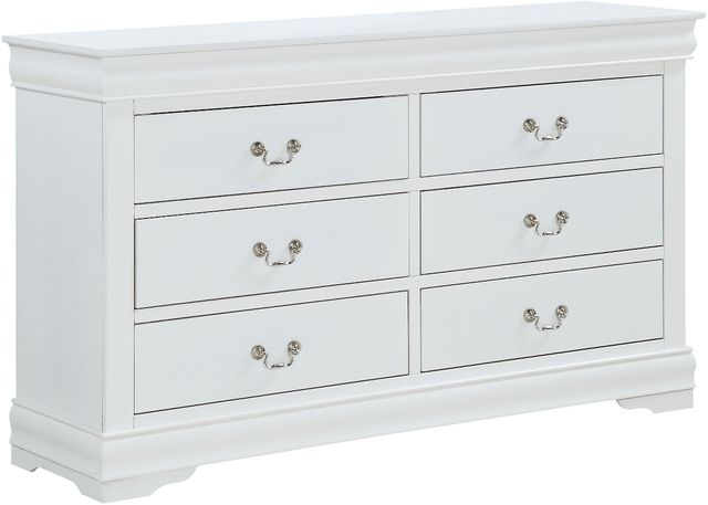 Crown Mark Louis Philip White 33" Dresser-0