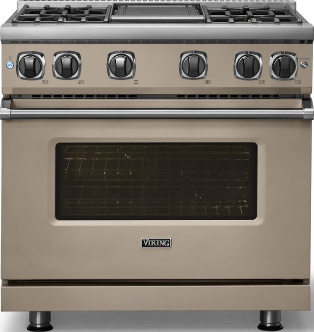 Viking® 7 Series 36" Nantucket Pro Style Natural Gas Range with Griddle-2