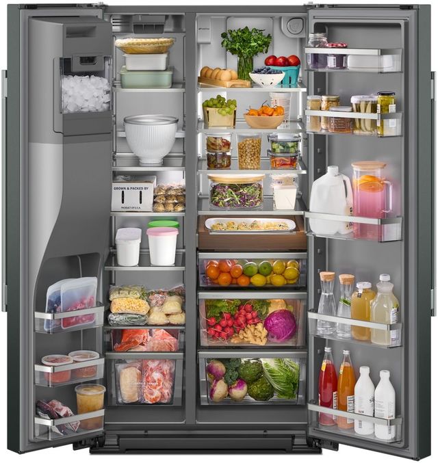 KitchenAid® 36" 20.6 Cu. Ft. Black Ore Counter Depth Side-by-Side Refrigerator with Exterior Ice and Water Dispenser-2