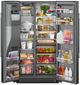 KitchenAid® 36" 20.6 Cu. Ft. Black Ore Counter Depth Side-by-Side Refrigerator with Exterior Ice and Water Dispenser-2