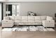 Homelegance® Walterboro 8-Piece Beige Modular Sectional with Storage-1
