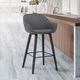 Armen Living Crimson Black/Gray Counter Stool-1