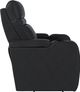 RowOne Cortés Home Entertainment Seating Black 2-Arm Power Recliner-3
