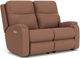 Flexsteel® Penn Camel Power Reclining Loveseat with Power Headrests and Lumbar-0