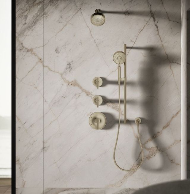 KOHLER® Purist® Vibrant Brushed Bronze 1.75 GPM 3-Function Showerhead-2