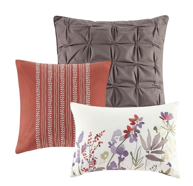 Olliix by Madison Park Mariana 7 Piece Multi California King Cotton Printed Comforter Set-2