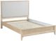 Winners Only® Westfield Sand/White King Upholstered Panel Bed-2