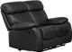 Titus Furniture Black Recliner Love Seat-0