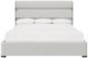 Bernhardt Prado Gray California King Upholstered Panel Bed-4