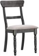 ACME Furniture Leventis 2-Piece Light Brown/Weathered Gray Side Chair Set-2