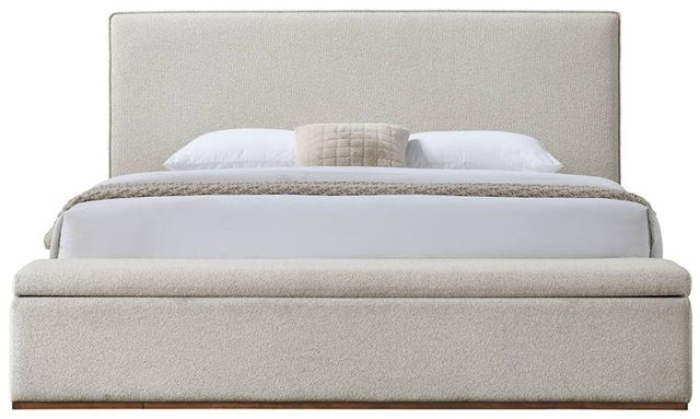 ACME Furniture Melbourne Beige Queen Upholstered Panel Storage Bed-3