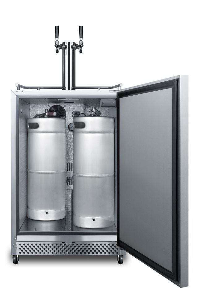 Summit® Stainless Steel Dual Cocktail Dispensing Tap Kit-3