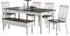 Steve Silver Co. Joanna 6-Piece Dark Mocha/Ivory Dining Set-0
