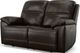 Flexsteel® Jackson Dark Brown Power Reclining Loveseat with Power Headrests-2