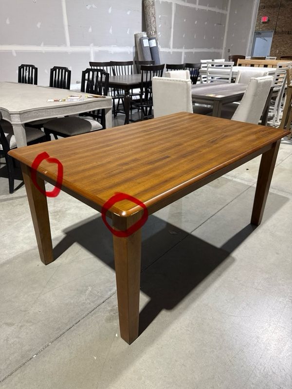 Clearance Ashley® Berringer rustic Brown Dining Room Table-0