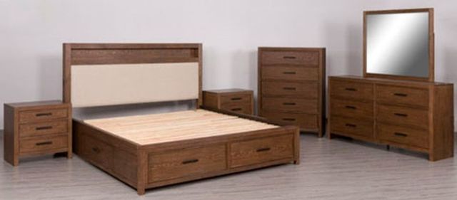 Signature Design by Ashley® Lelander Brown King Bookcase Storage Bed-1