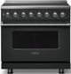 Viking® 5 Series 36" Antique Bronze Pro Style Induction Range with Polished Chrome Trim-0