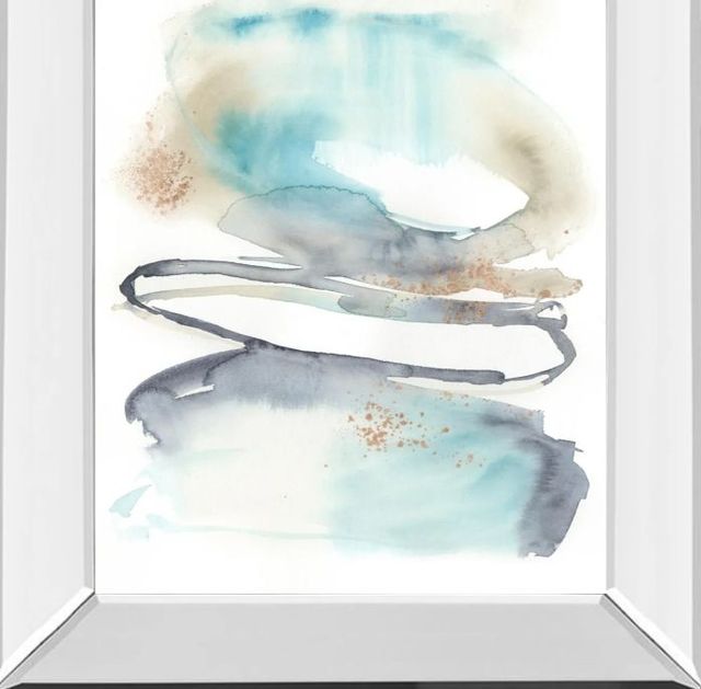 Classy Art Spiral Bloom I by Jennifer Goldberger Mirror Framed Wall Art-1