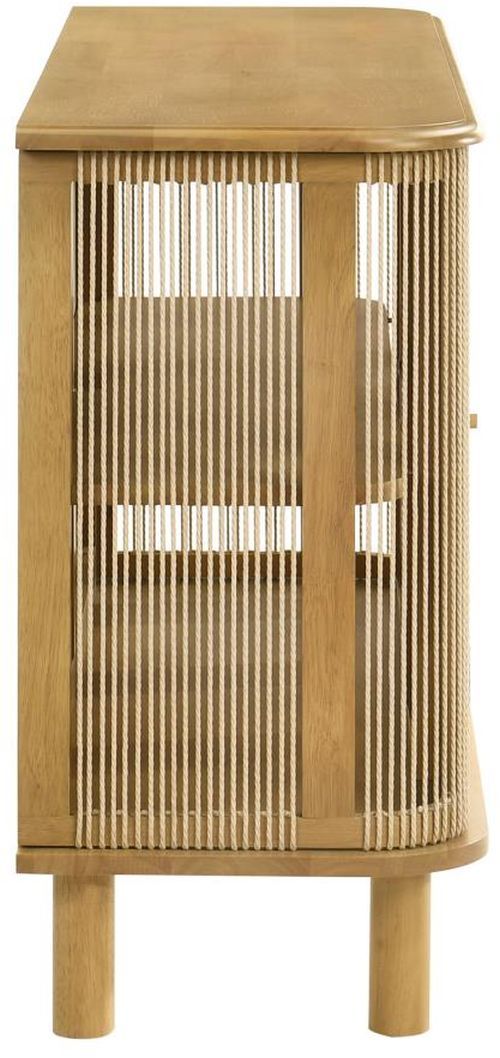 Coaster® Ervine Natural Rope Panel Accent Storage Cabinet-4