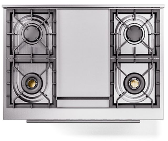 Ilve® Professional Plus II 36" Custom RAL Color Pro Style Dual Fuel Range-2